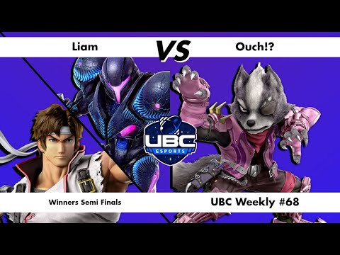 UBC Weekly #68 Winners Semi Finals - Liam (Dark Samus, Richter) Vs Ouch!? (Wolf) - SSBU