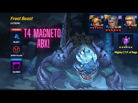 T4 MAGNETO ABX VIDEO because Doctor Octopus potential is not ready :) - Marvel future Fight
