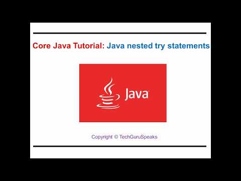 Core_java_30 Java Nested Try Statements