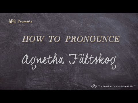 How to Pronounce Agnetha Fältskog (Real Life Examples!)