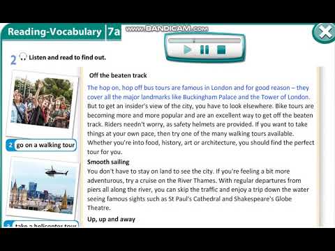 Excel 8 module 7 p76 ex2 Become an Urban Explorer text ver