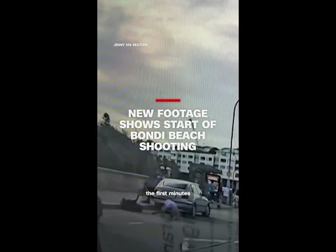 New footage shows start of Bondi Beach shooting