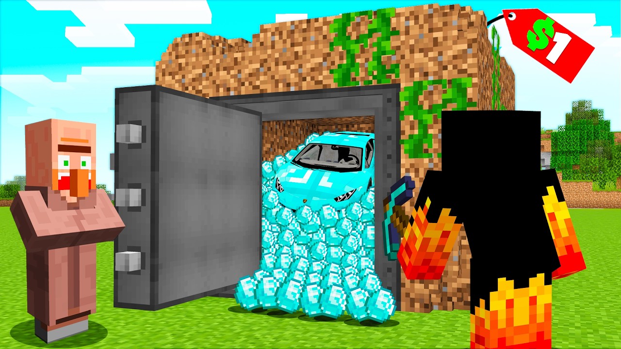 o que tem dentro do cofre de terra do minecraft????