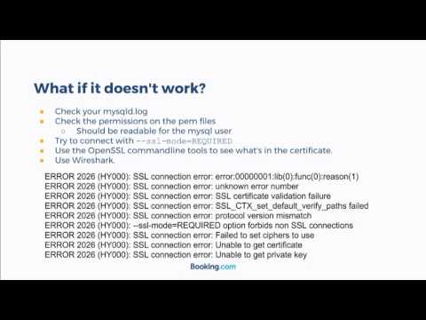 Protecting MySQL network traffic