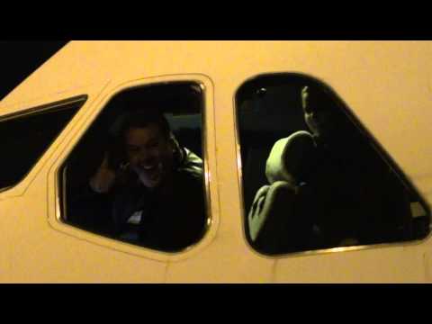 Wife & Bro in A380 Cockpit