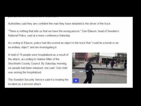 Suspect in Stockholm attack identified as Uzbekistan born man Police