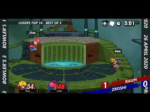 Raum (Isaac) vs zroshi (Yoshi) - Losers Top 16 - Bowler's 3