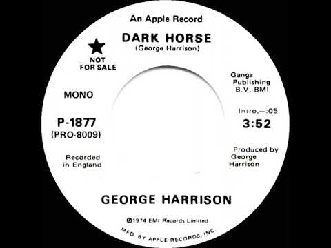1974 George Harrison - Dark Horse (mono radio promo 45)
