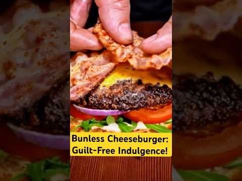 Bunless Cheeseburger: Guilt-Free Indulgence! #diabeticrecipes #diabetesfriendly #ketorecipes