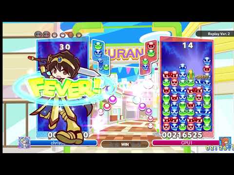 Puyo Puyo Champions PC Lagnus VS Valkyrie Arle Fever Mode