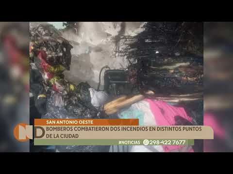 San Antonio Oeste: dos incendios en la madrugada de este jueves