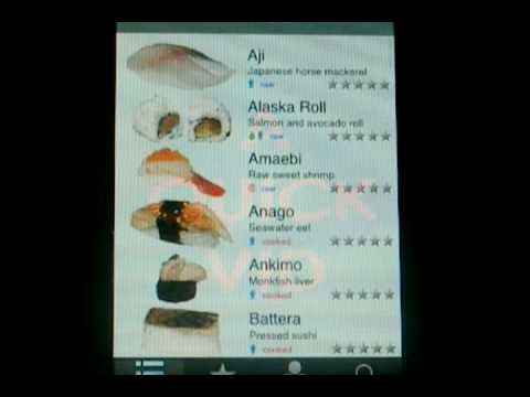 Sushi Monger app review for the iPhone/iPod touch! (QUICK VID)