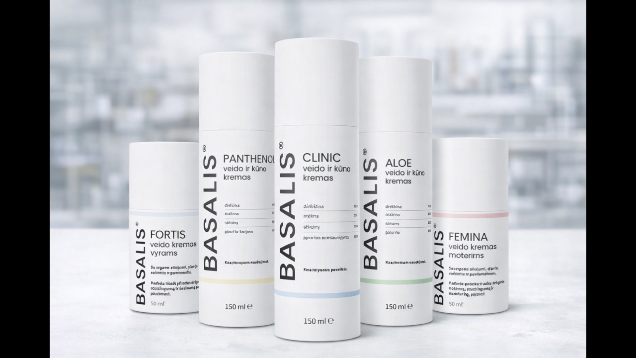 BASALIS ALOE  veido ir kūno kremas 150 ml