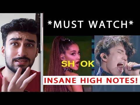 INSANE HIGH NOTES that will leave you SHOOK!!! | HORRIBLE SINGER REACTION