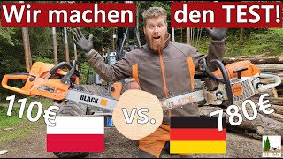 110€ vs. 780€ Kettensäge | Wir machen den Test! | Was kann die Säge aus Osteuropa?