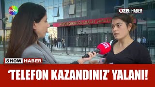 Çekilişle telefon vaadiyle dolandırıldı
