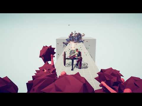 GATLING GUN & CHEERLEADERS vs UNITS - Totally Accurate Battle Simulator TABS