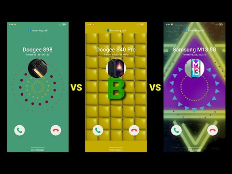 DOOGEE S98 vs DOOGEE S40 PRO vs SAMSUNG M13 5G Incoming Call