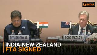India-New Zealand FTA | Commerce Minister Piyush Goyal, Todd McClay | LIVE