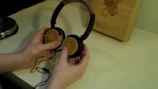 BiGR Audio Watsky Headphones - Wood &amp; Leather