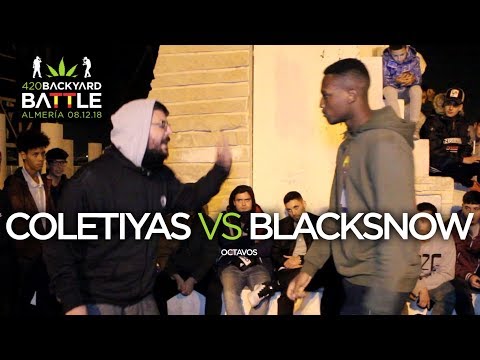COLETIYAS vs BLACKSNOW 8os Almeria 2018. 420 Backyard Battle