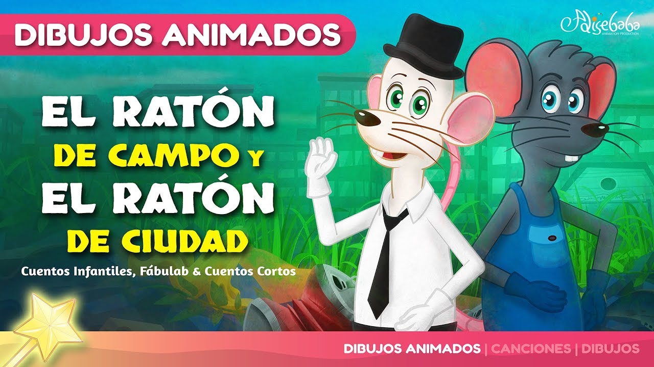 El Ratón de Campo y el Ratón de Ciudad fábula | Cuentos infantiles para dormir & animados