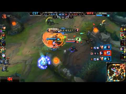Coast Huge Teamfight win #2 - CST vs WFX Game 1 (NA LCS Spring 2015)