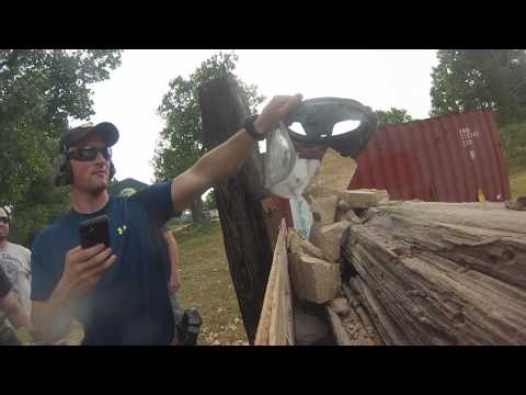 Testing ballistic visor