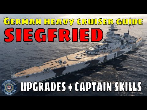 KMS Siegfried Heavy German Cruiser World of Warships Wows Review Guide