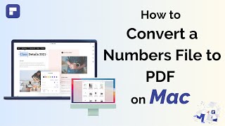 How to Convert a Numbers File to PDF on Mac | Wondershare PDFelement 8