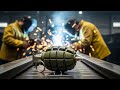 Inside The Grenade Factory From Scrap To Precision Cast Full Process
