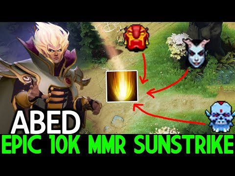 ABED [Invoker] Epic 10K MMR Sunstrike 28 Kills Destroy Pub Game 7.22 Dota 2