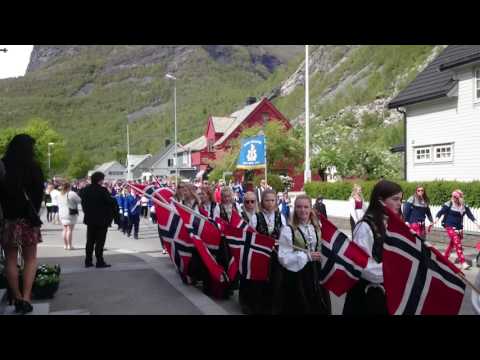 17 May 2016 Ovre Årdal -  The National Norway's Day - Syttende mai!