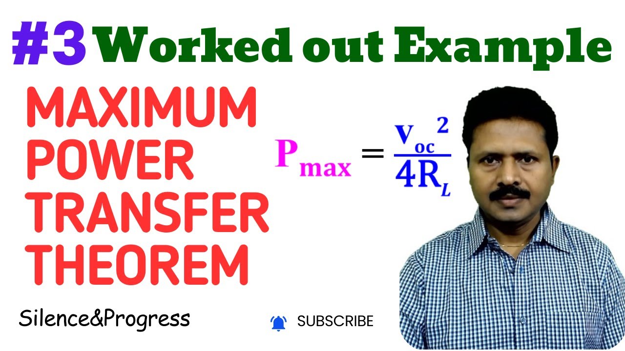 [#Maximum #Power #Transfer #Theorem] [Solved problem #3] [Step-by-Step Solution]