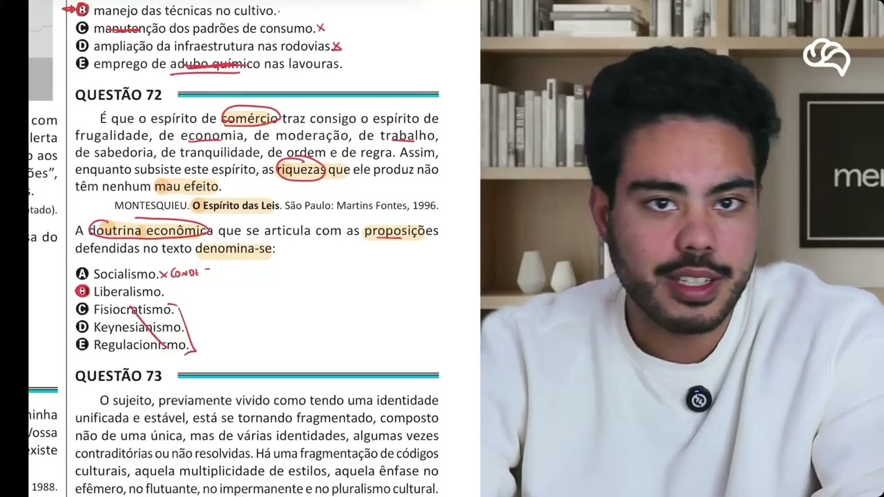 Resolução em Vídeo — Questão 72 ENEM 2025 Belém