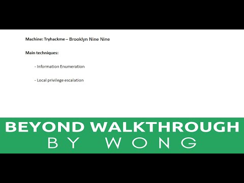 Segurança cibernética | Hacking ético | Laboratório de Pentesting | Tryhackme | Brooklyn Nine Nine | Nível iniciante