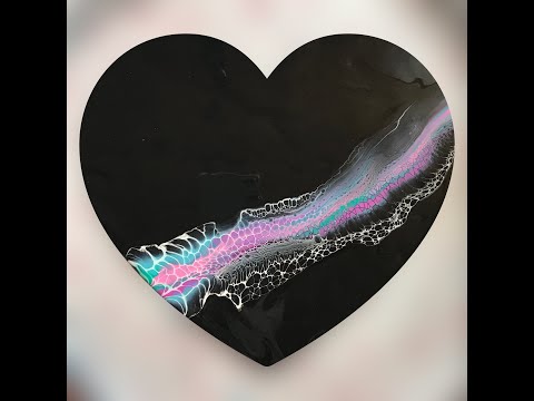 (380) How to do a Minimal Swipe ~ Negative Swipe Pour ~ Acrylic Fluid Painting