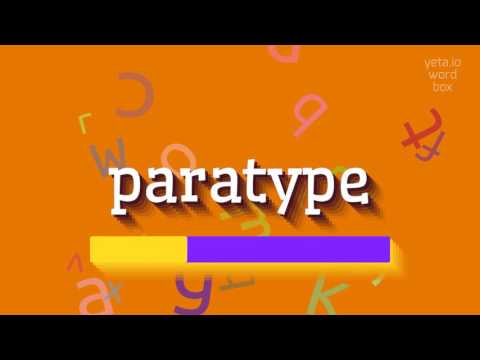 PARATYPE - HOW TO SAY PARATYPE? #paratype
