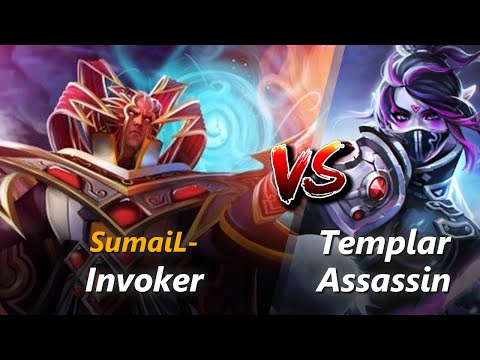 How to Invoker mid vs Templar Assassin (feat. SumaiL-) | First 10 minutes