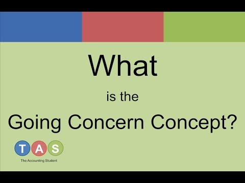 What is the Going Concern Concept?