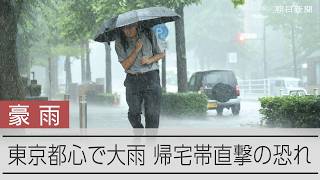【豪雨】東京都心で大雨　帰宅帯を直撃の恐れ