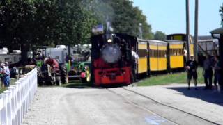 The Midwest Central Railroad #16 entering the south station  ( Old Threshers Reunion)