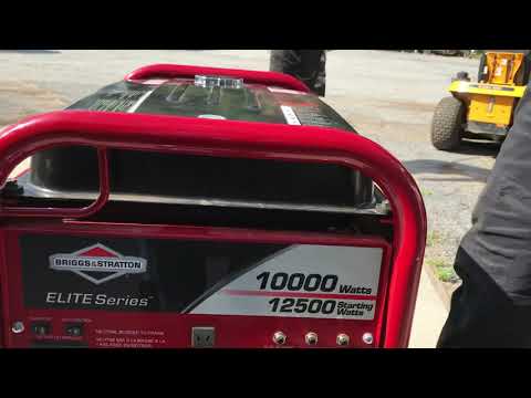 How to start a Briggs and Stratton Elite series generator