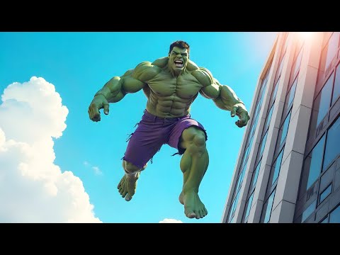HULK Falling off Highest Points in GTA 5 MODS - Hulk Smash, Jumps, Ragdolls