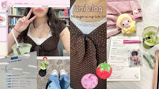 uni vlog 💟 study motivation, fall activities, romanticizing my studies