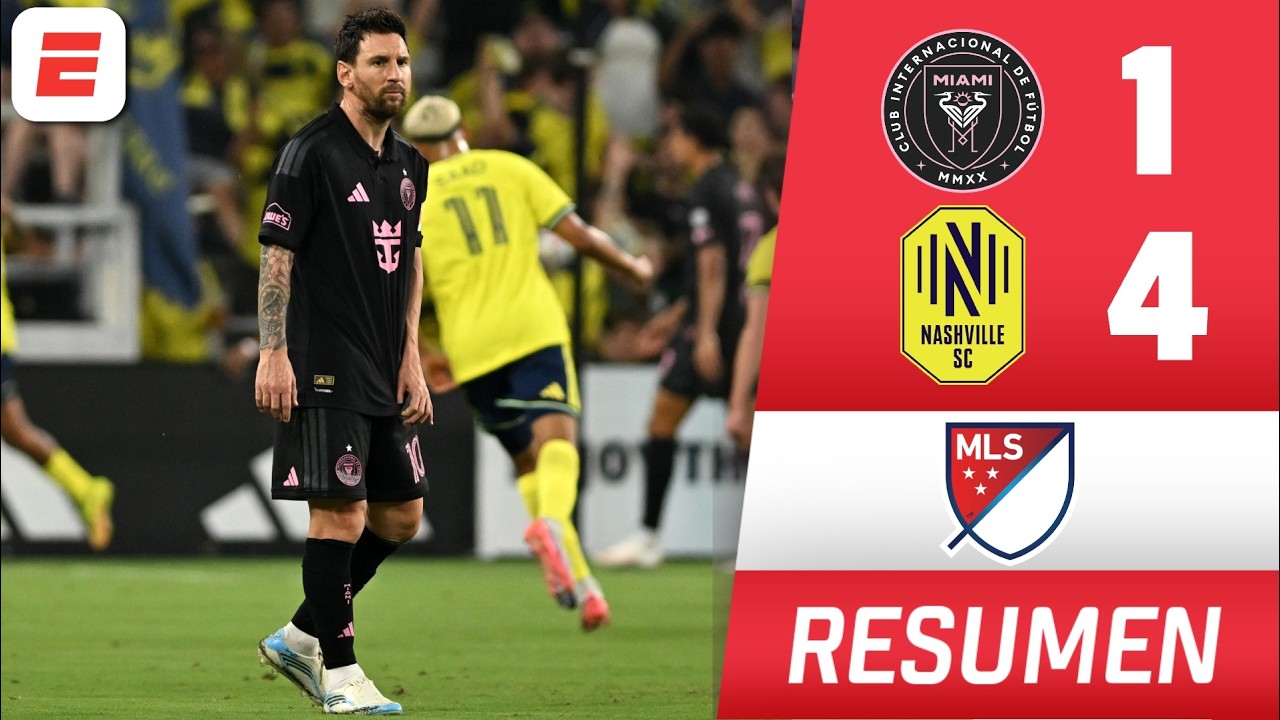 MESSI FALLÓ PENAL y el INTER MIAMI fue HUMILLADO con goleada ante NASHVILLE | MLS | Resumen
