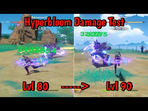 Kuki Shinobu Level 80 Vs Level 90 Hyperbloom Damage | Is It Worth It? | Genshin Impact