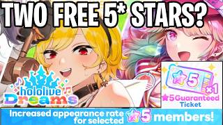 TWO FREE 5* STAR HOLOMEM!! hololive Dreams LAUNCH!!