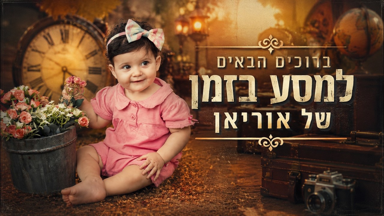 סרטון גדילה לבת מצווה — דוגמת מצגת AI מתמונות לאוריאן | מסע בזמן