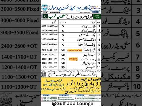 Company Free Visa, Ticket Jobs in Saudi Arabia 2024